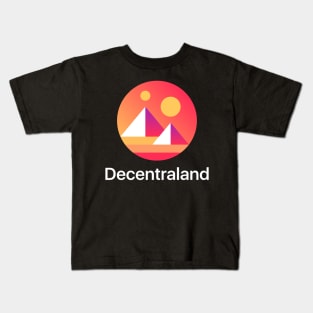 Decentraland Coin Cryptocurrency MANA crypto Kids T-Shirt